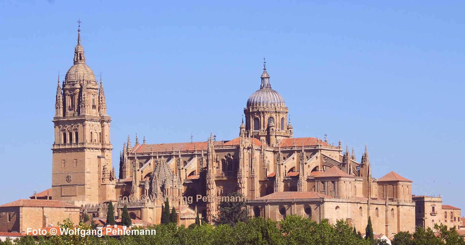 Catedral Nueva de Santa María del Asedio neue und alte Bischofskathedrale von Salamanca Spanien- Foto © Wolfgang Pehlemann DSC00097